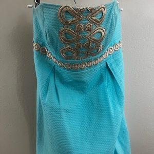 Lily Pulitzer Strapless Dress -size 8